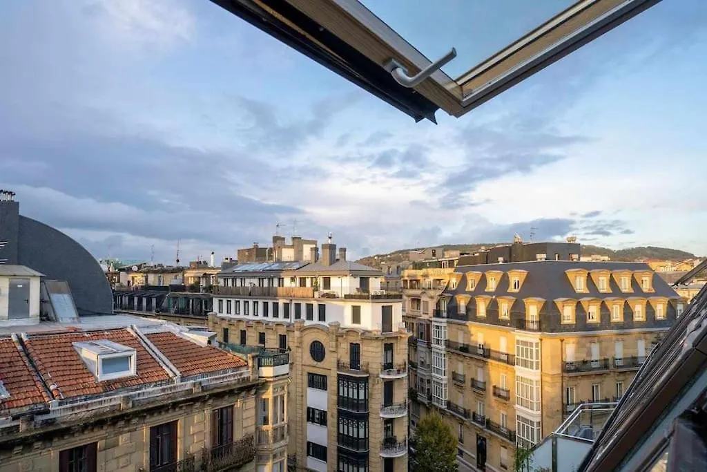 Atico Centro Para 3, Ac, Luz Y Comodidad San Sebastián Španělsko
