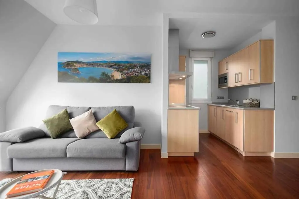 Atico Centro Para 3, Ac, Luz Y Comodidad San Sebastián Apartmán